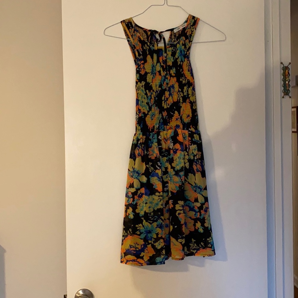 Floral fitted aline dress